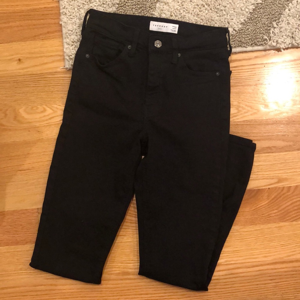 Topshop Jamie Black Jeans